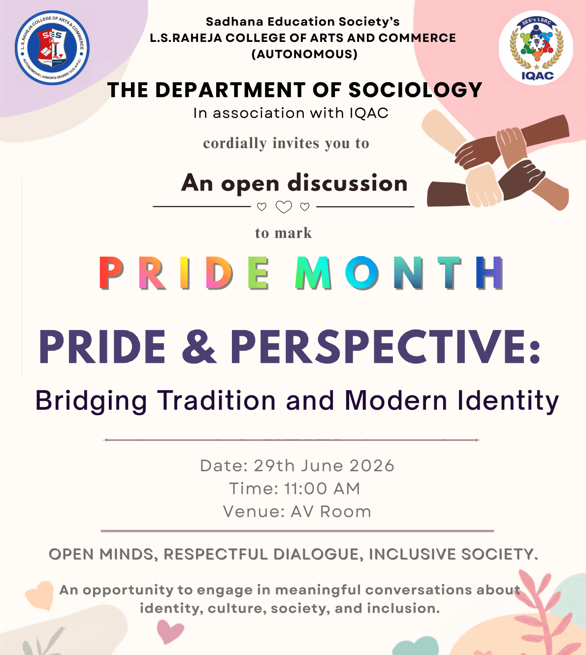 PRIDE & PERSPECTIVE: Bridging Tradition and Modern Identit y