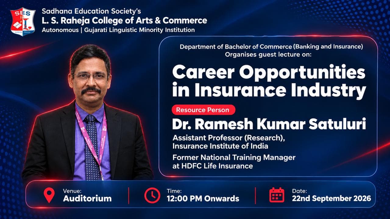 Guest Lecture on Career Opportunities in Insurance Industry Sep 2026