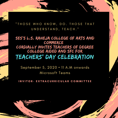 Teacher's Day Celebration | L. S. Raheja College of Arts & Commerce